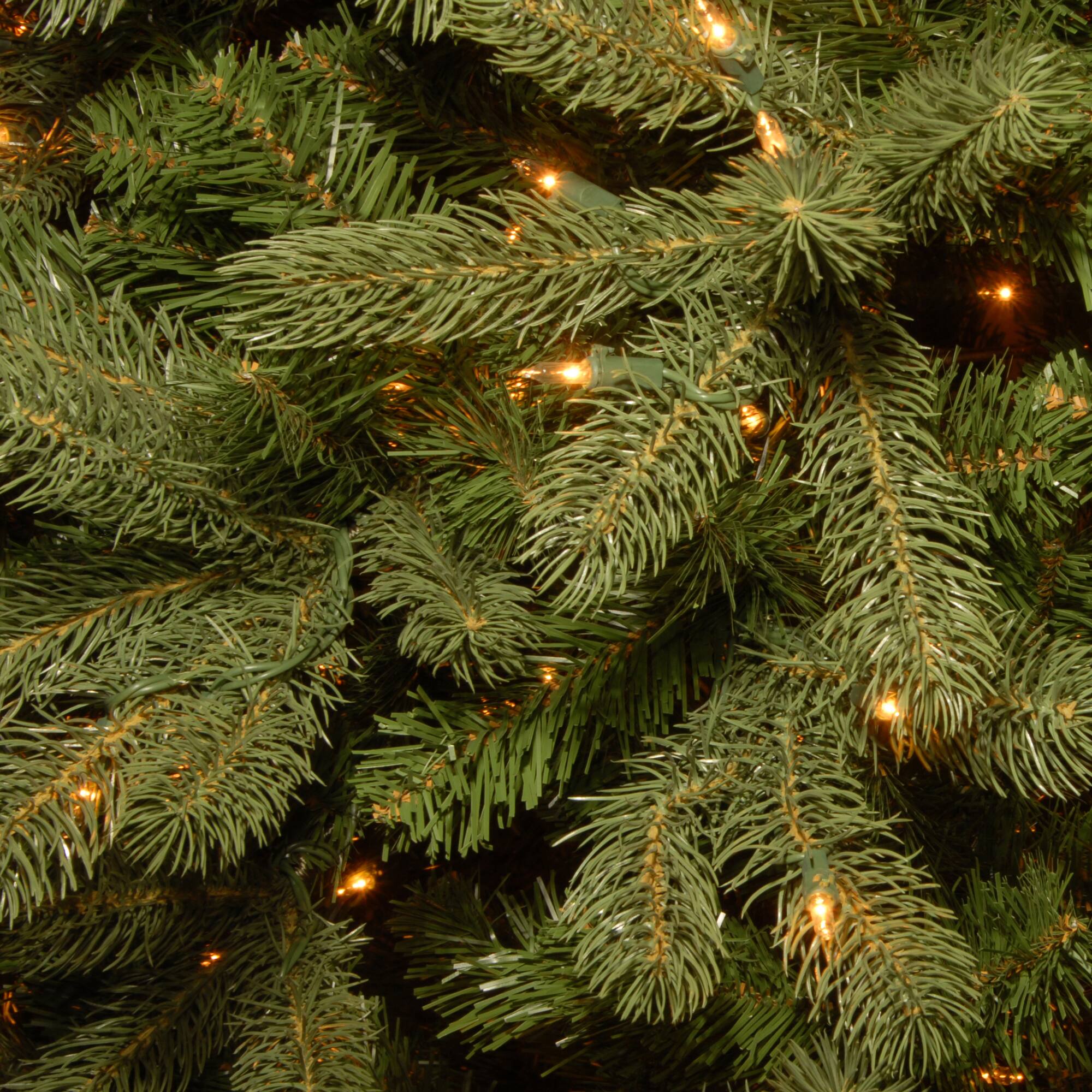 7 Ft. Pre-Lit Feel Real® Downswept Douglas Fir Full Artificial Christmas Tree, Clear Lights
